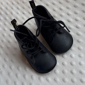 Dr. Martens Black Baby Walker Shoes